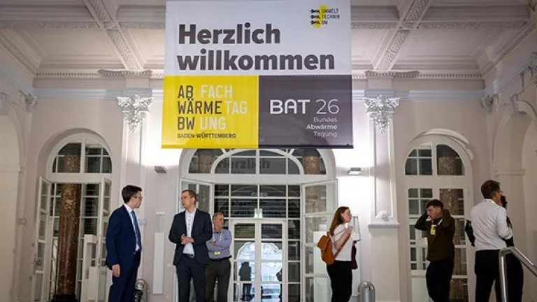 Eingangshalle Fachtagung Abwärme