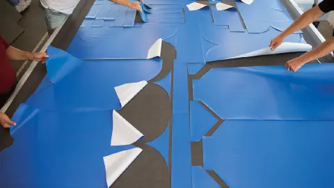 Zuschnittergebnis PVC-Plane