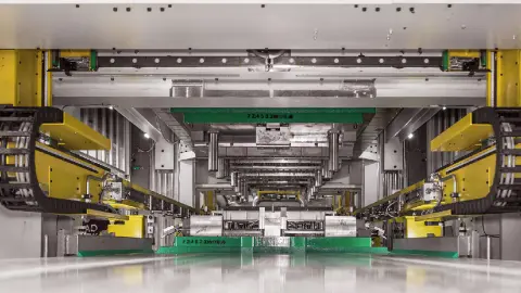 Ansicht des Pressenraums