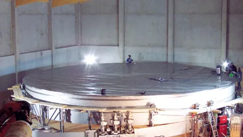 Montage eines Membrandachs