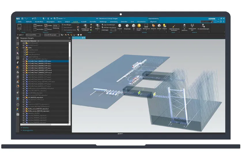 KASTOs digitaler Zwilling eines Lagersystems