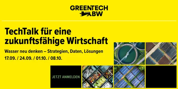 Übersicht Termine GreenTech BW TechTalk