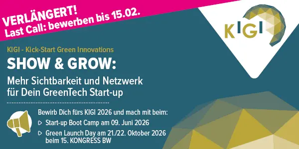 Bewerbungsfrist für KIGI 2026 bis zum 15. Februar verlängert