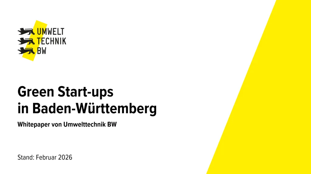 Whitepaper Green Start-ups in Baden-Württemberg