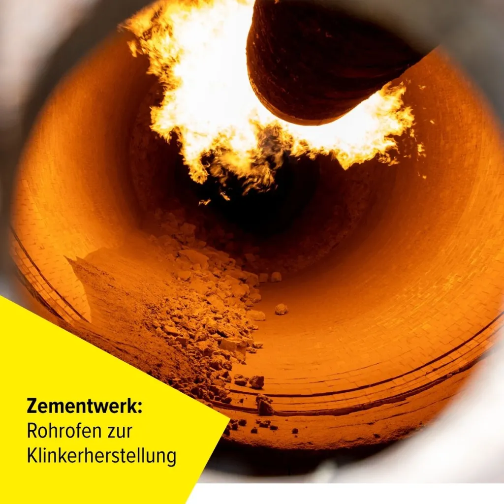 Rohrofen zur Klinkerherstellung