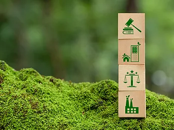 Symbolen zum Klimaschutz: Strategien für klimaneutrale Unternehmen – so treiben Unternehmen Klimaschutz aktiv voran.