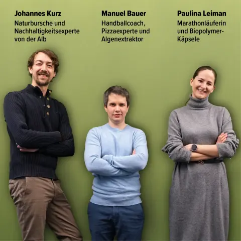 Das Bild zeigt die drei Mitarbeiter des Bereiches Bioökononomie.